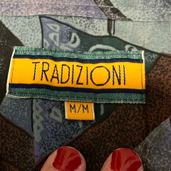TRADIZIONI Vintage Silk Shirt M (Unisex) - Picture 2 of 7